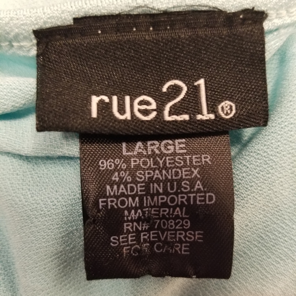 NWT rue 21 Large SS Open Shoulder Vneck Blouse - Picture 7 of 8